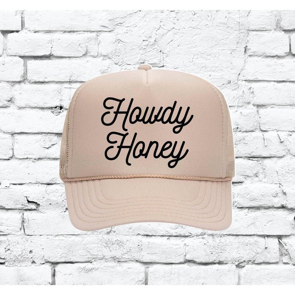 Howdy Honey Cowboy Custom Trucker Hat Snapback - Picture 2 of 8